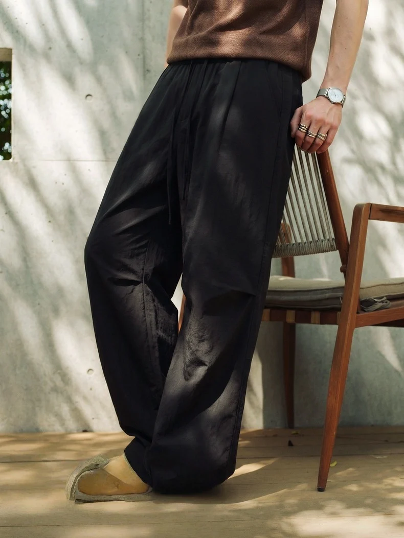 Flax Loose-fit Slimming Straight-fit Pants - Image 10