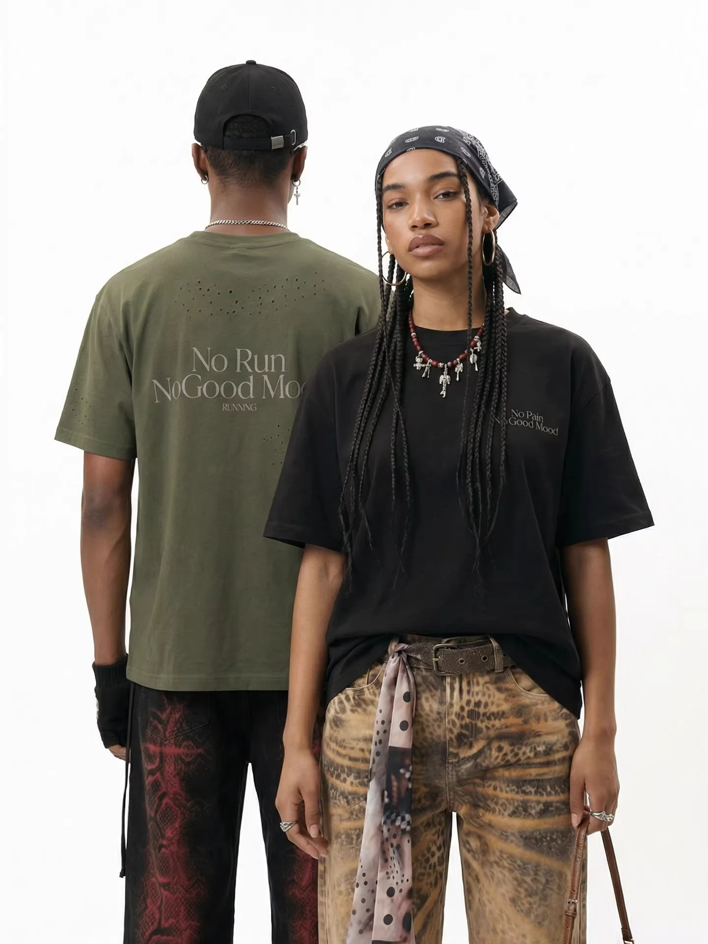 Hole Reflective Sports Breathable Loose-fit T-shirts - Image 4
