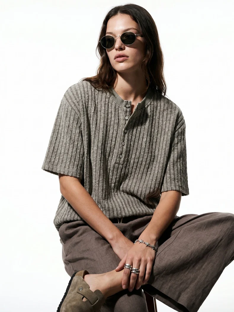 Old Money Style Retro Solid Color T-shirts - Image 7