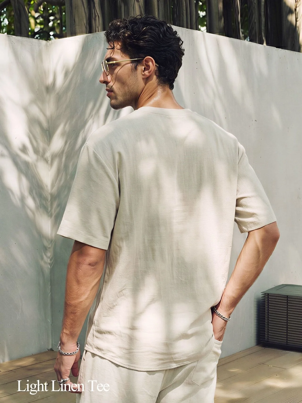 Old Qian Flax Moisture Absorption Quick-drying Loose-fit T-shirts - Image 3