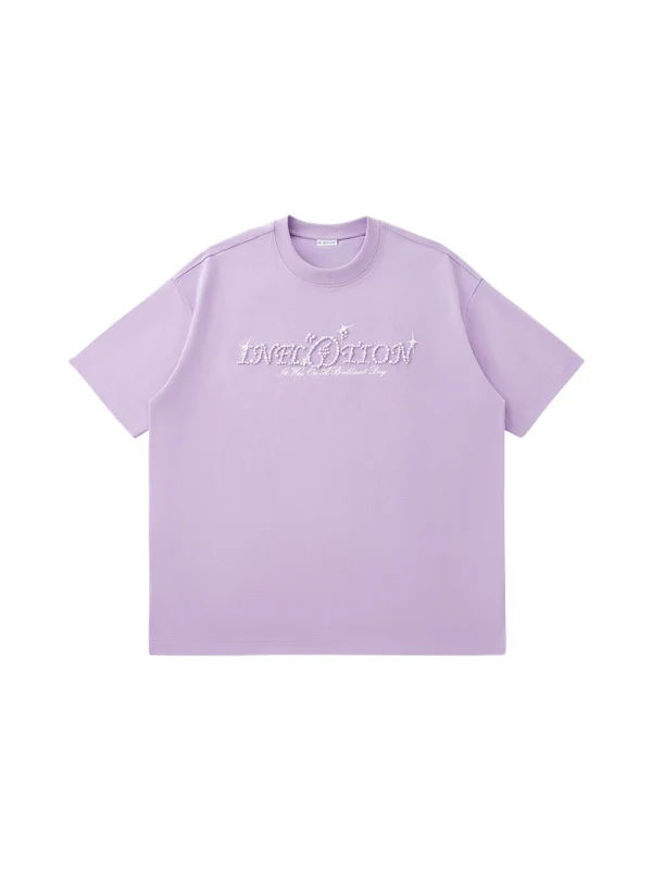 Rhinestone-studded Letter T-shirts - Image 6