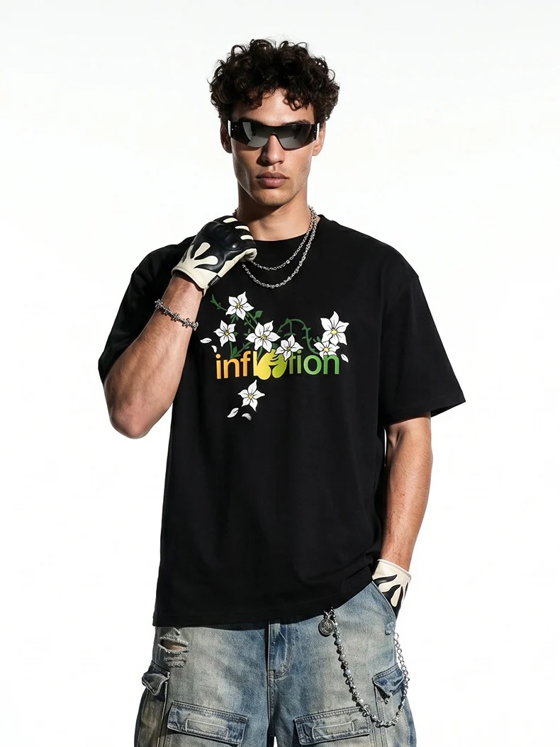 Floral Loose-fit T-shirts - Image 3