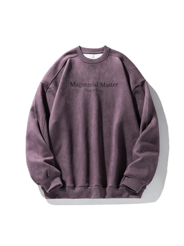 Embroidered Pattern Letter Sweatshirts - Image 5