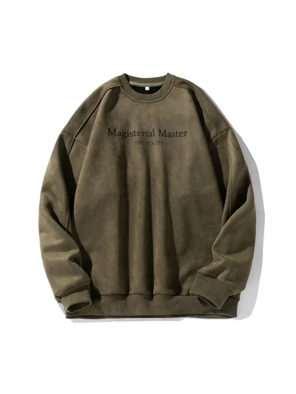 Embroidered Pattern Letter Sweatshirts - Image 6