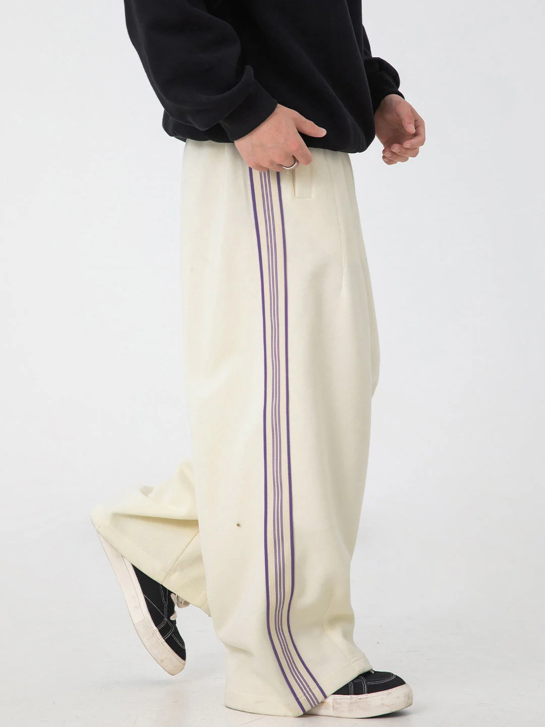 Liber Autumn Men's Stripes Pants - Image 5