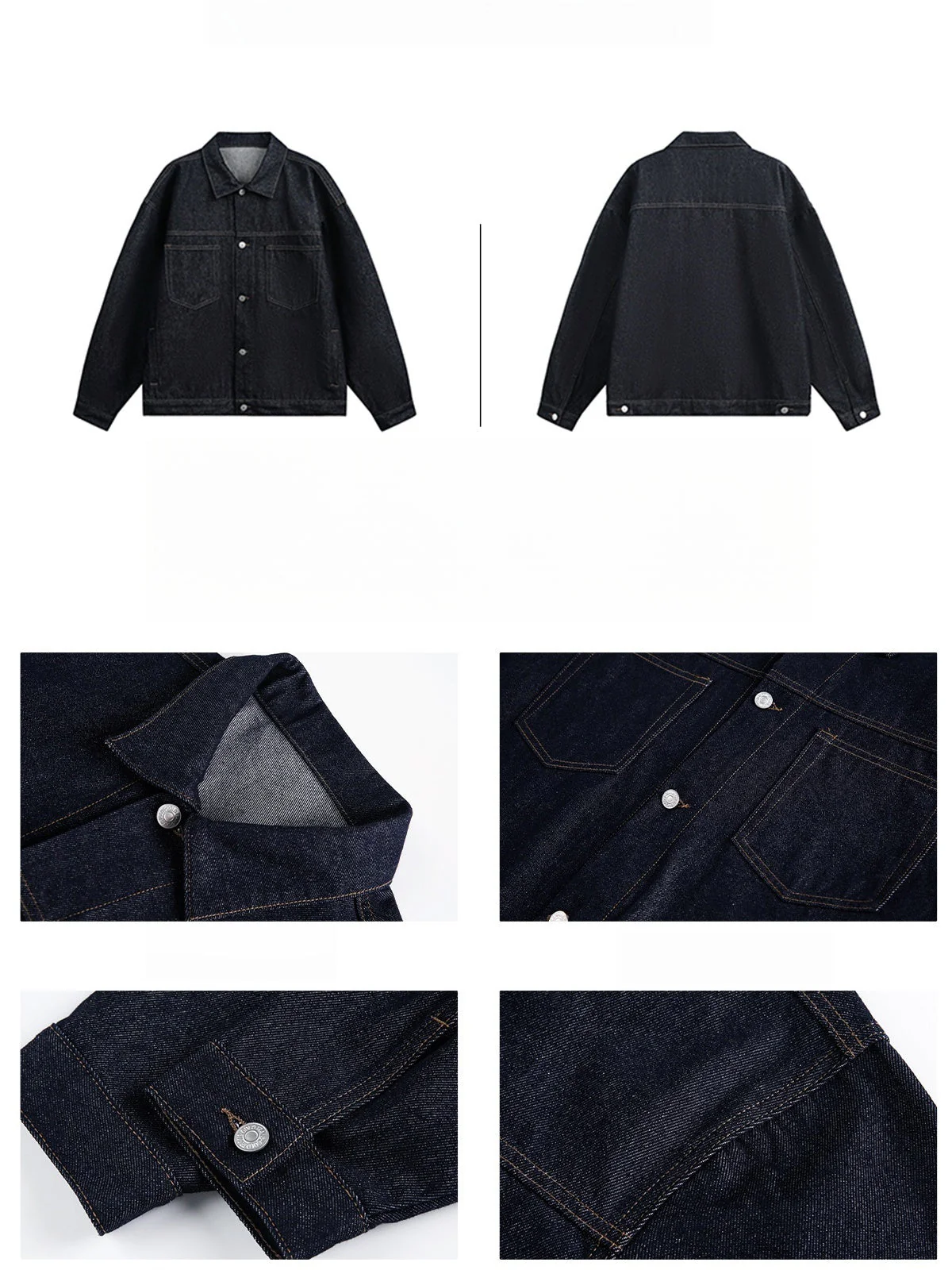 Liber Autumn Men's Pocket decoration Solid Color Jackets - Image 9