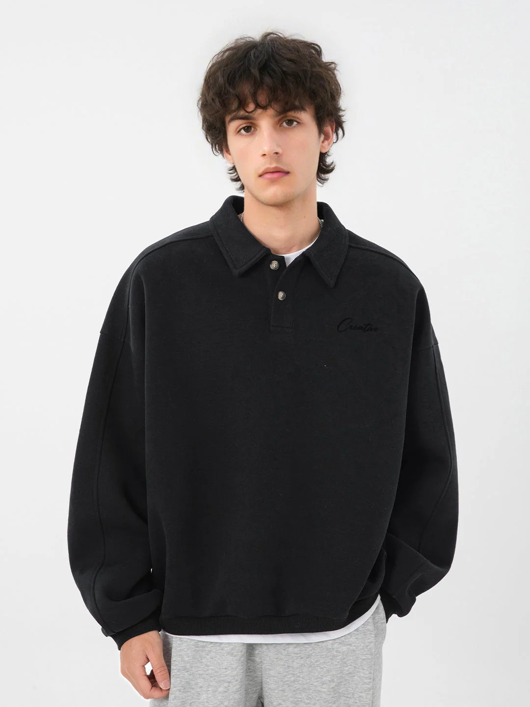 Liber Autumn Men's Letter Sweatshirts - Image 3