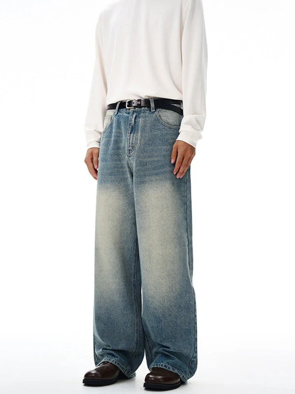 Liber Autumn Men's Pocket decoration Jeans