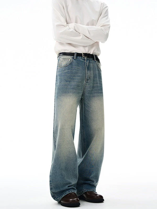 Liber Autumn Men's Pocket decoration Jeans - Image 2