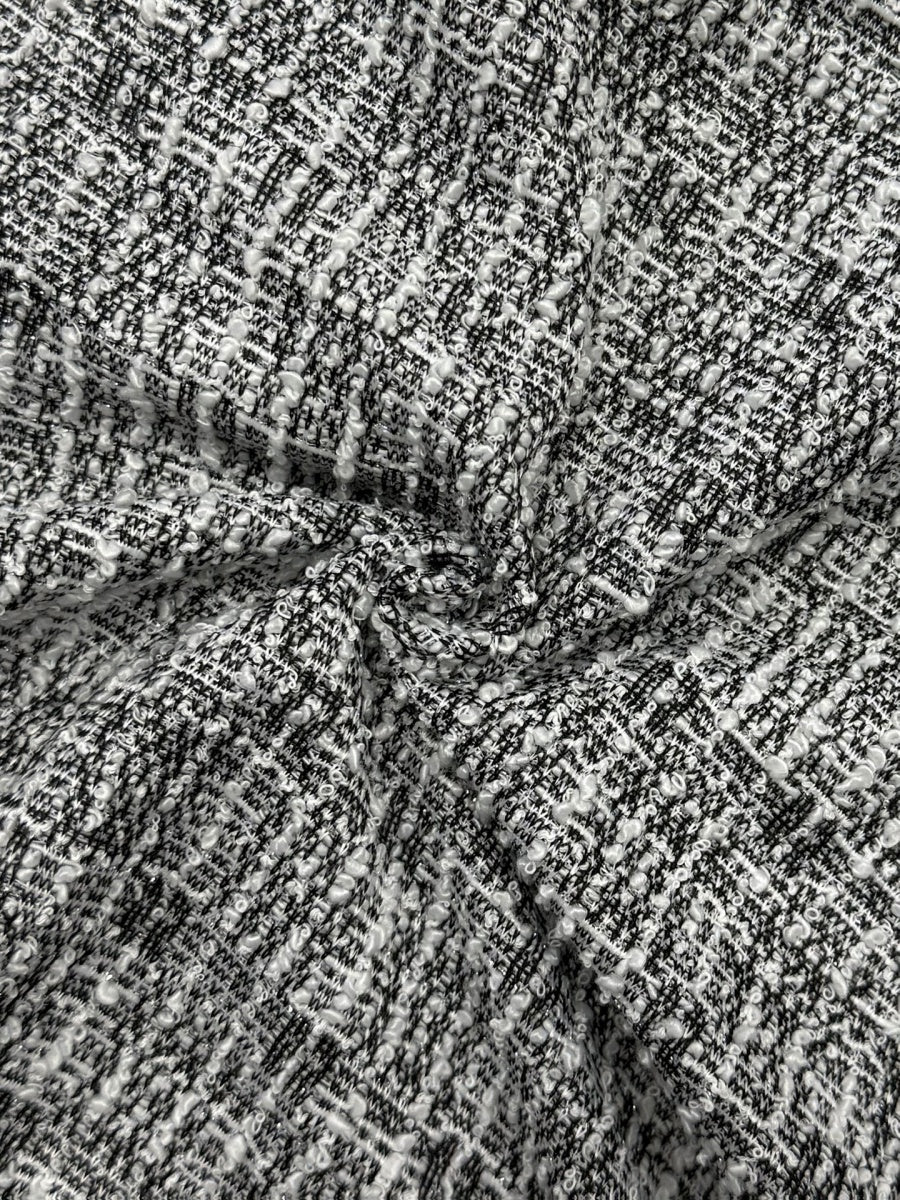 V-neck Houndstooth Textured Fabric Grace Profession Mini&Short Dresses - Image 8