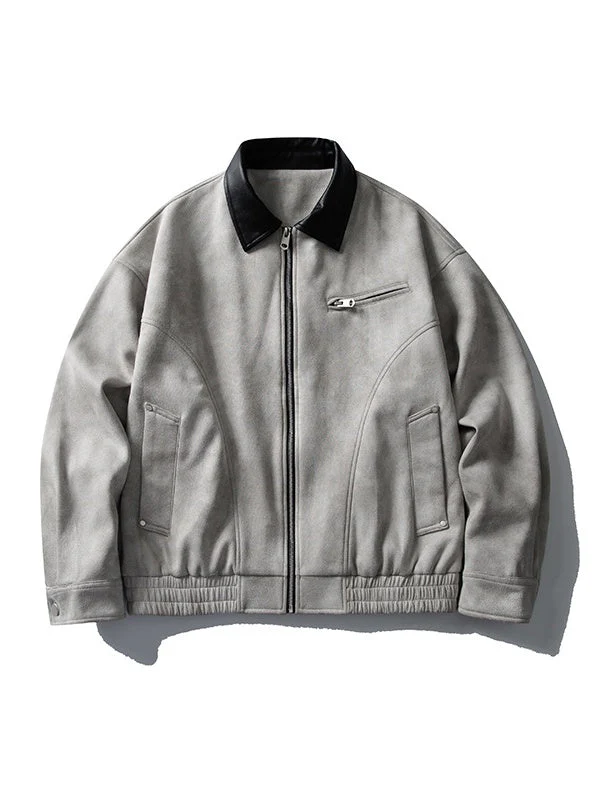 Retro Barn Wind High Street All-match Lapel Flight Jacket - Image 9