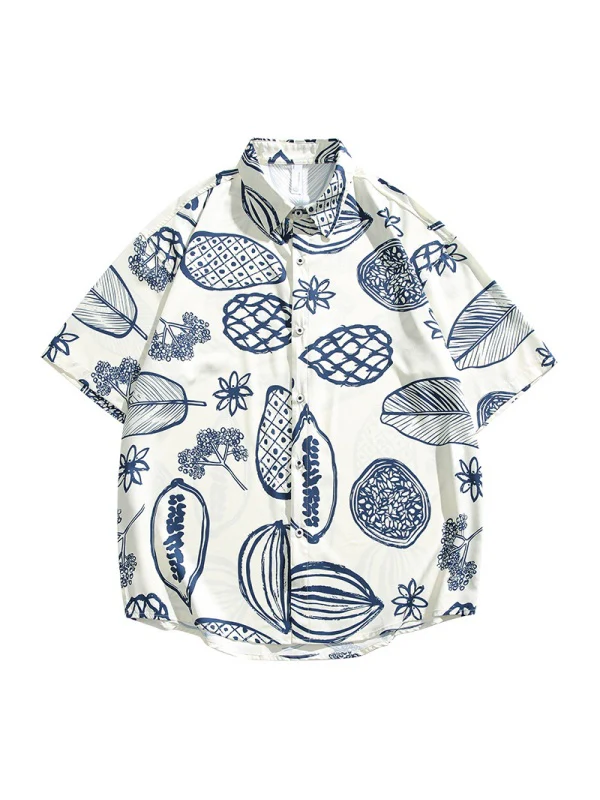 Hawaii Printed Loose-fit Beach Shirts - Image 3