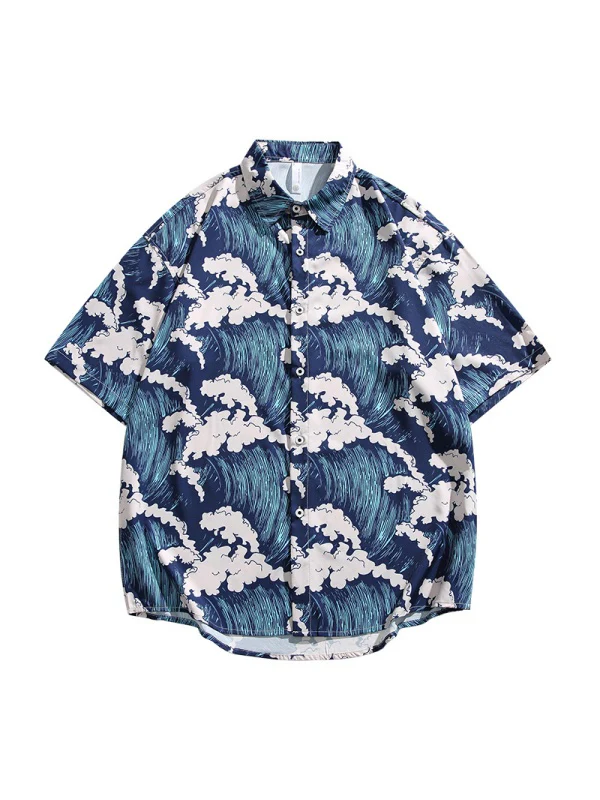 Hawaii Printed Loose-fit Beach Shirts - Image 6