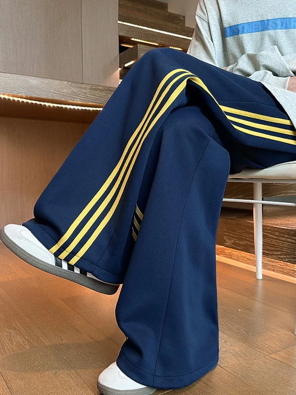 Neutral Color Matching Stripes Pants - Image 10