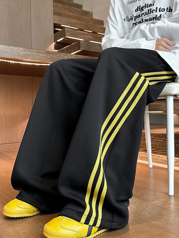 Neutral Color Matching Stripes Pants - Image 11