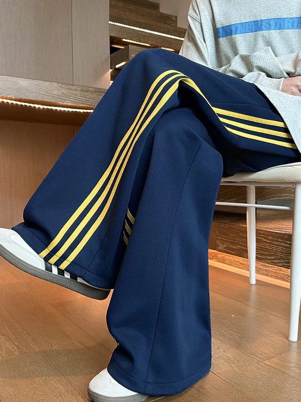 Neutral Color Matching Stripes Pants - Image 3