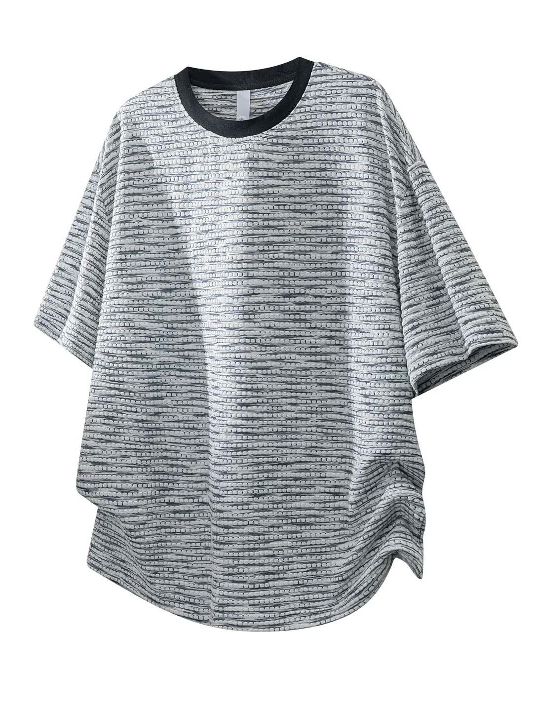 Color-blocked Rainbow Stripes Loose-fit T-shirts - Image 12