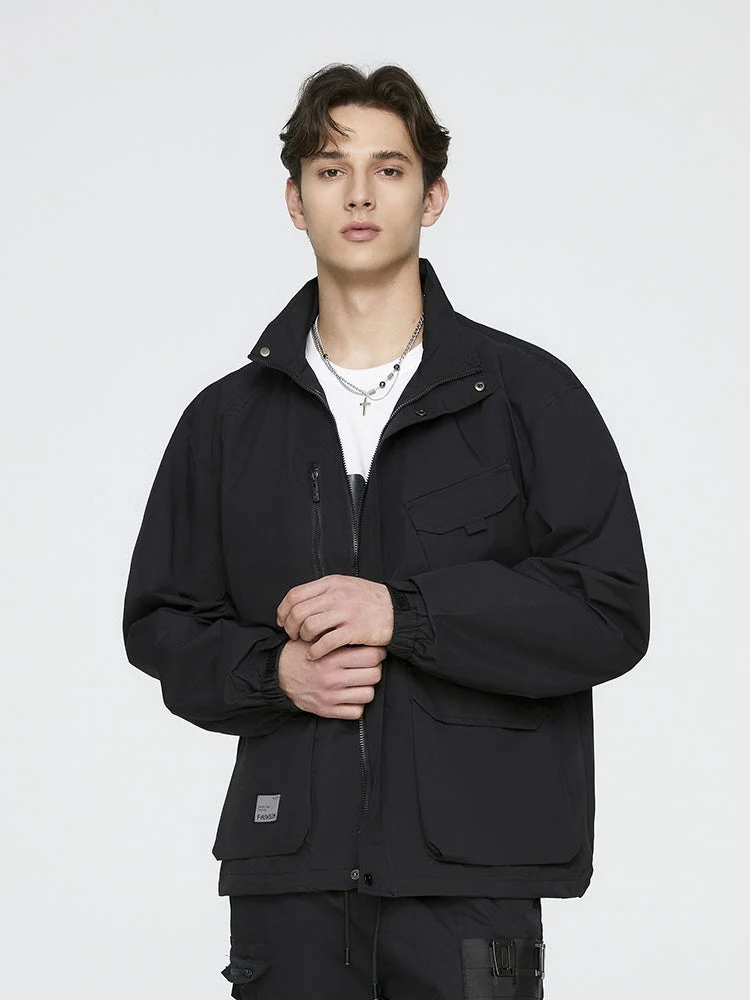 All-match Trend Sports Outdoor Leisure Multiple Pockets Work Jacket - Image 8