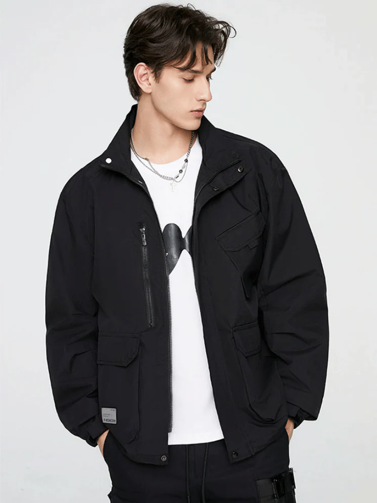 All-match Trend Sports Outdoor Leisure Multiple Pockets Work Jacket - Image 9