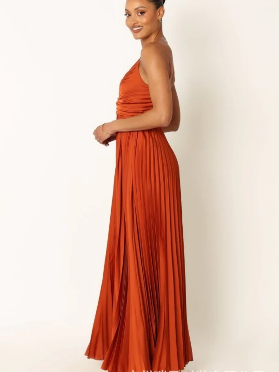 Camisoles Green Formal Dress Crimp Maxi Dresses - Image 17