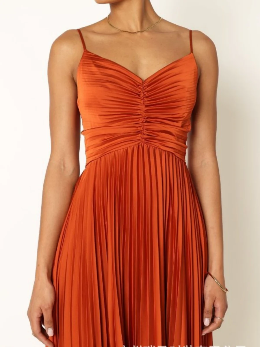 Camisoles Green Formal Dress Crimp Maxi Dresses - Image 19