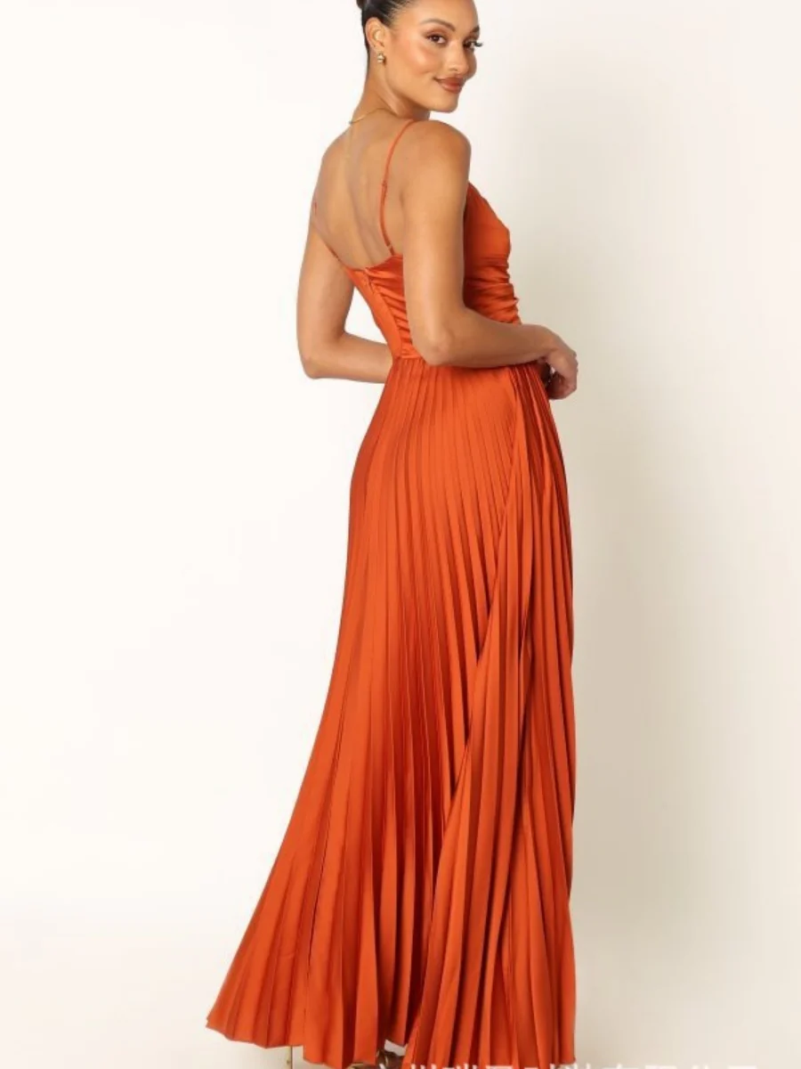 Camisoles Green Formal Dress Crimp Maxi Dresses - Image 20