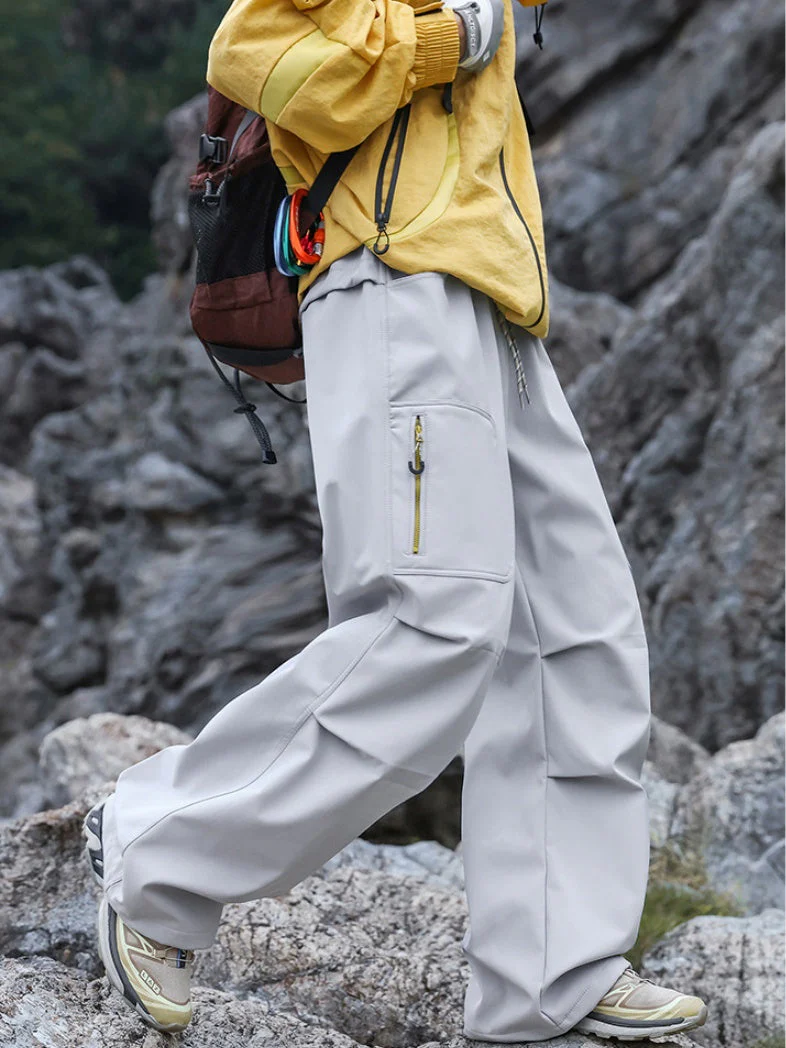 Outdoor Mountain Climbing Wear-resistant Three-proof Splashing Water On Foot Quick-drying Straight Work Pants - Image 3
