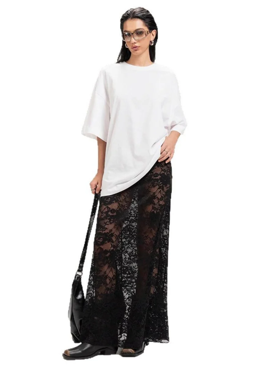 Lace High Waist Perspective Fashion Skirts - Image 5
