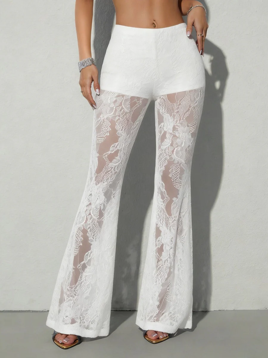 Lace Trumpet Perspective Formal Dress Pants - Image 5