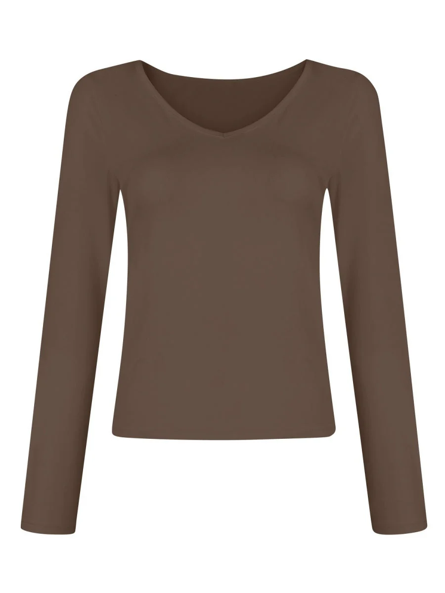 Liber Autumn Women's Ice cream color Color matching T-shirts - Image 3
