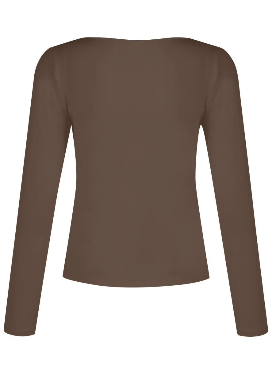 Liber Autumn Women's Ice cream color Color matching T-shirts - Image 4