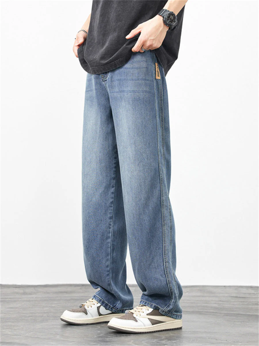 Liber Summer Men's Pocket decoration Jeans - Image 9