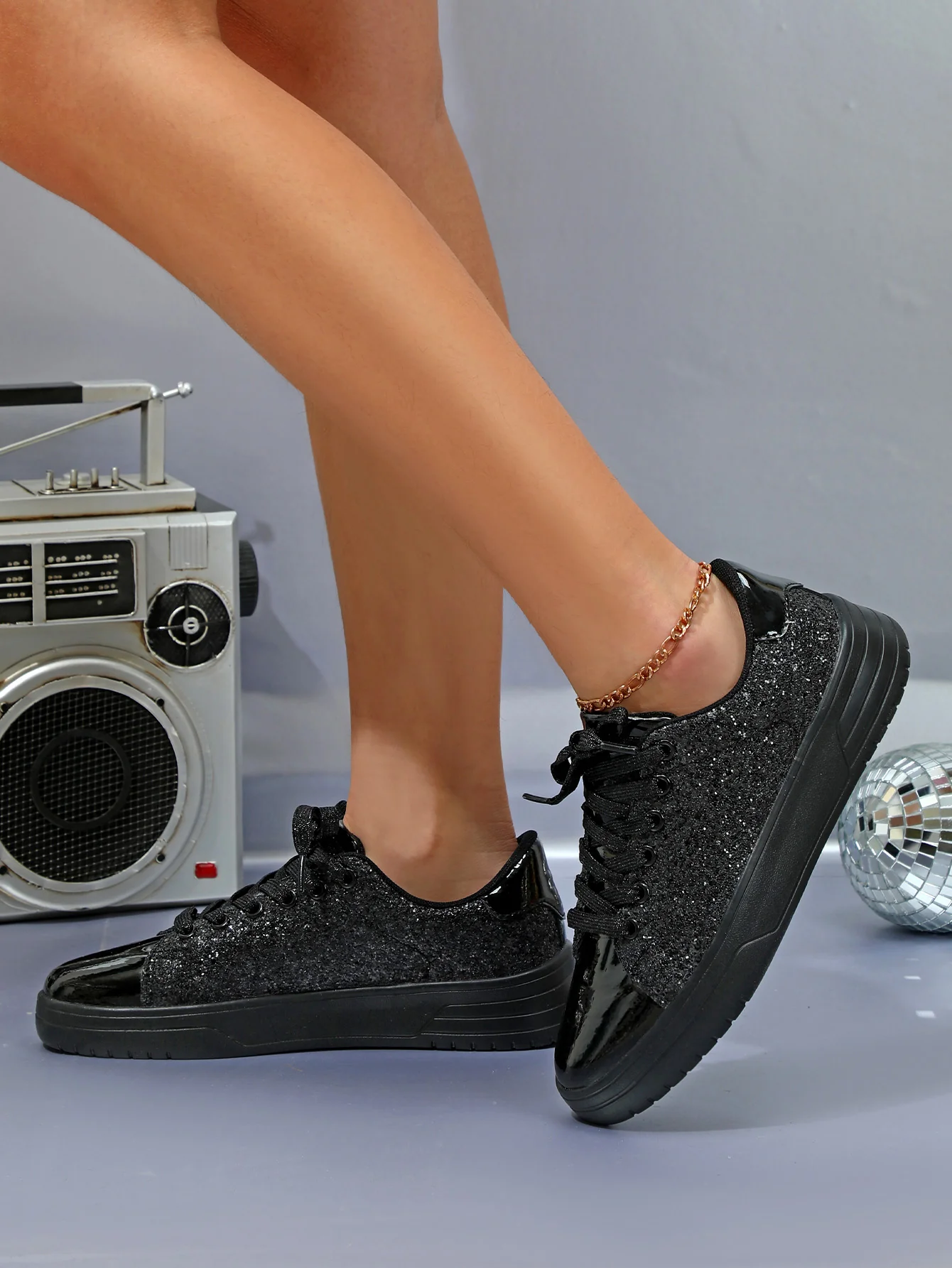 Sequined Women's Sneakers - Image 7