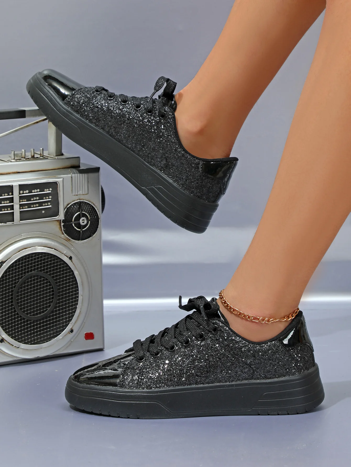 Sequined Women's Sneakers - Image 8
