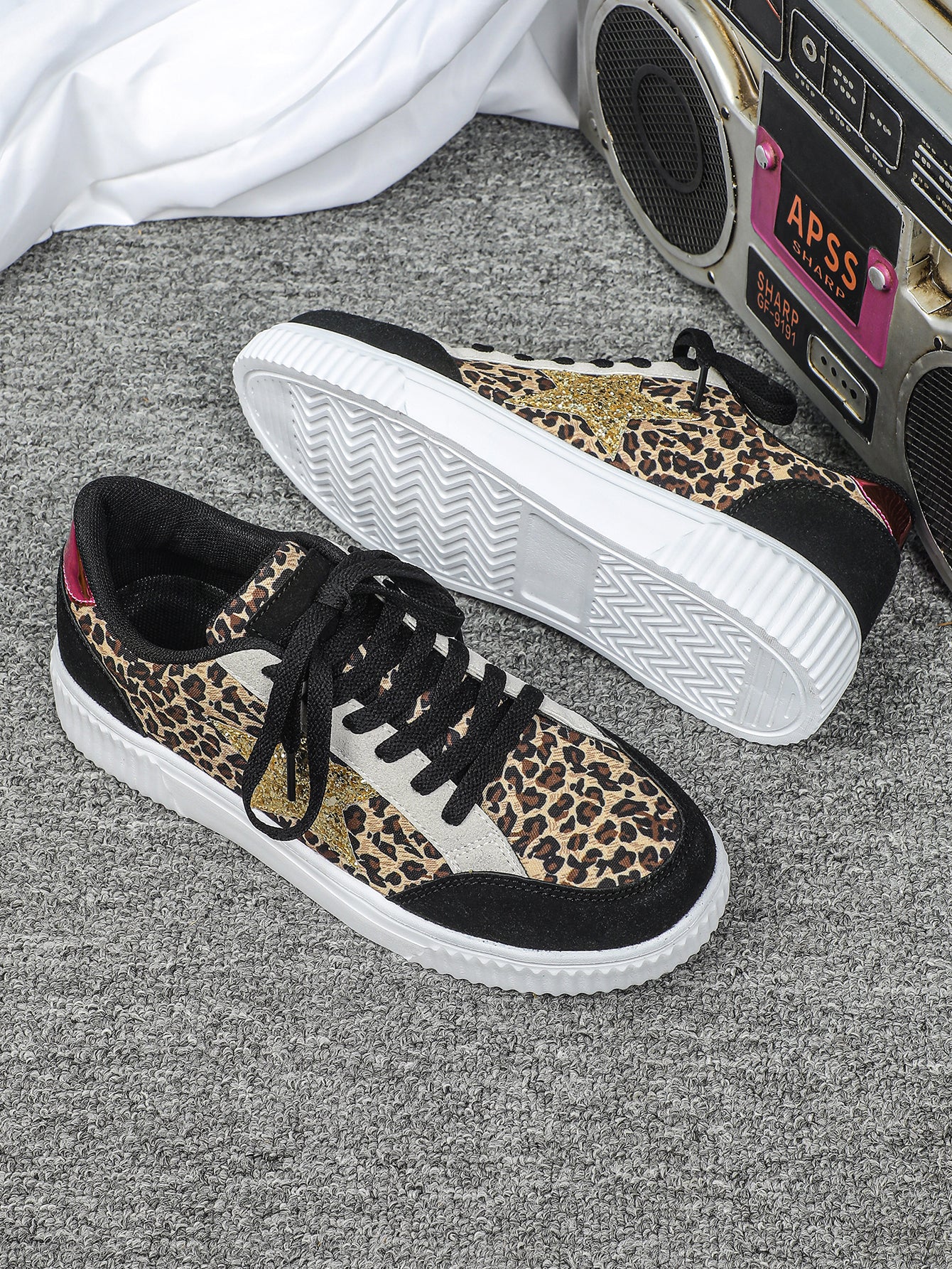 Leopard Print Unisex Casual Sneakers - Image 7