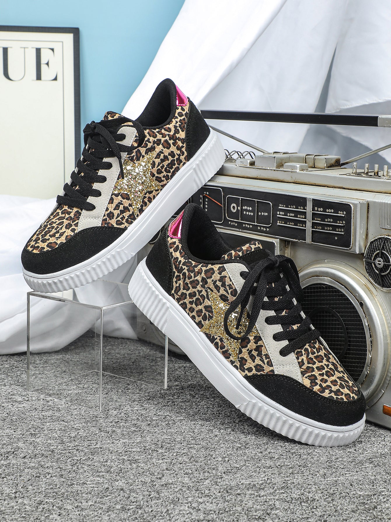 Leopard Print Unisex Casual Sneakers - Image 8