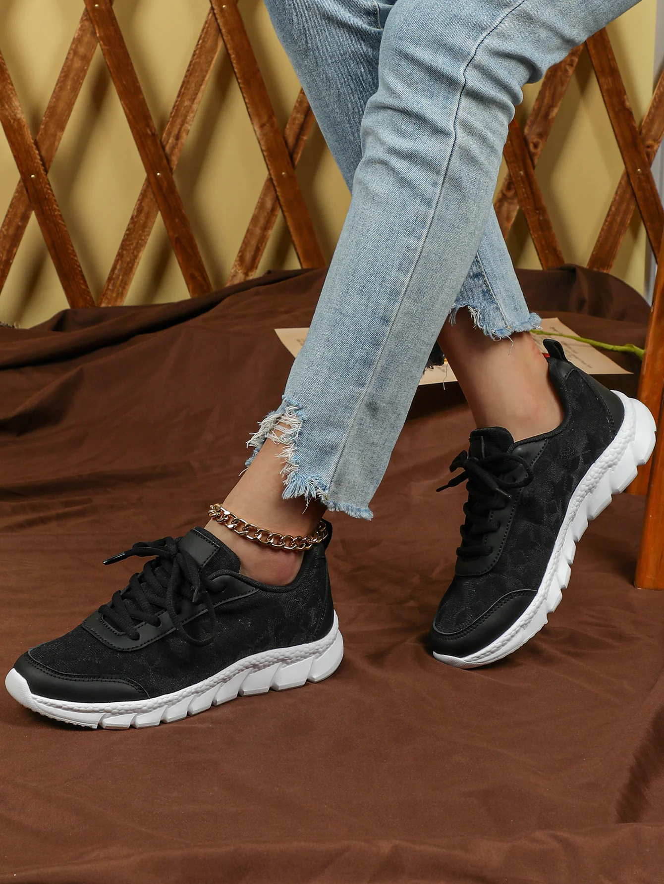 Floral Mesh Women's Casual Sneakers - Image 12