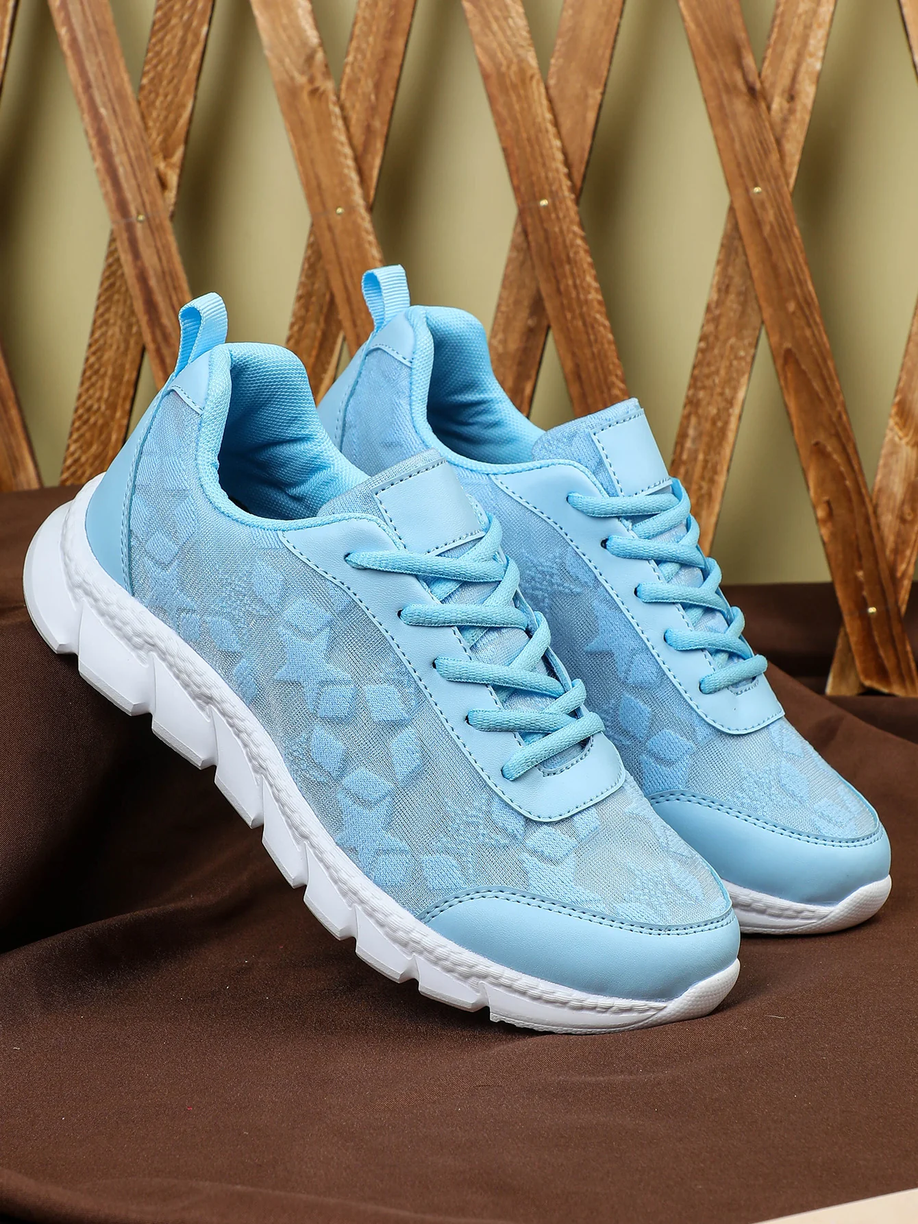 Floral Mesh Women's Casual Sneakers - Image 15