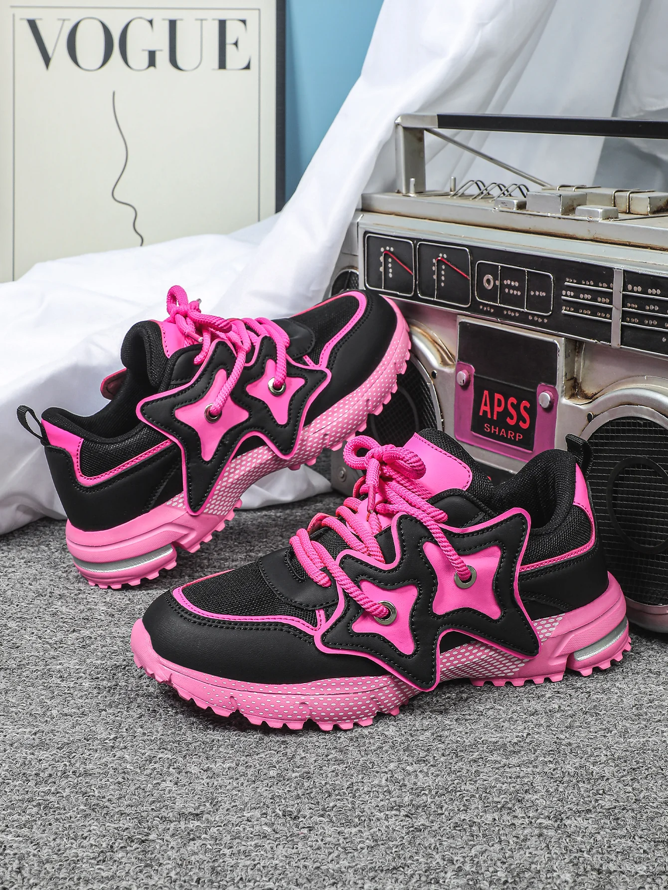 Star-shaped Decorative Women's Casual Sneakers - Image 5