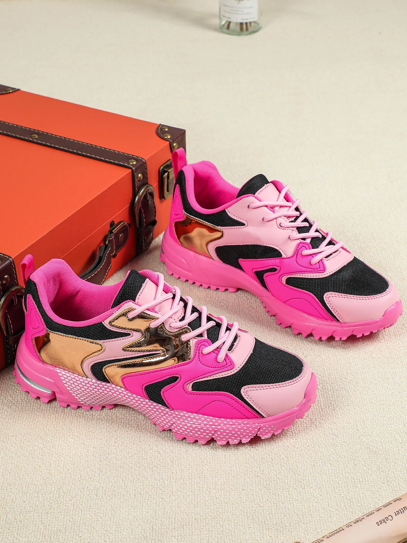 Color-blocked Platform Women's Casual Sneakers - Image 5