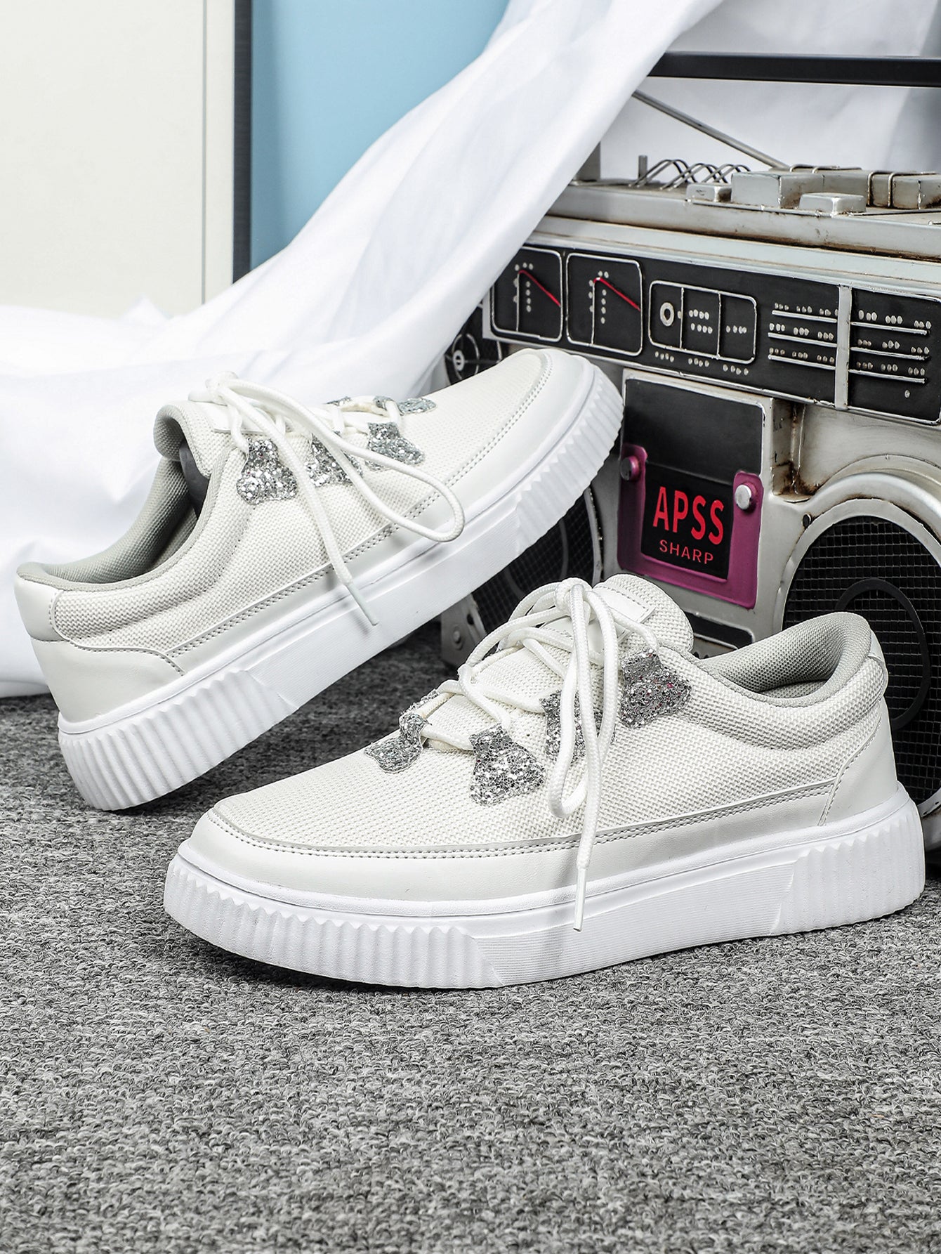 Glitter Unisex Casual Sneakers - Image 4