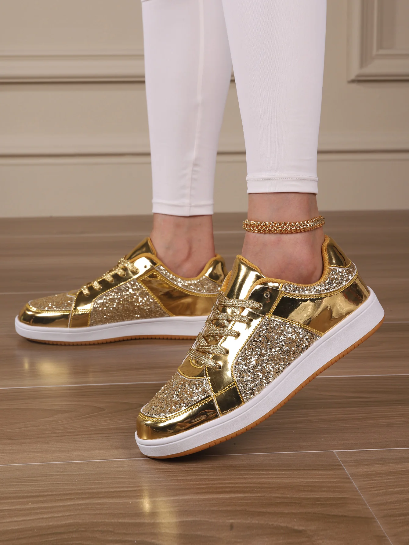 Sequined Women's Sneakers - Image 13