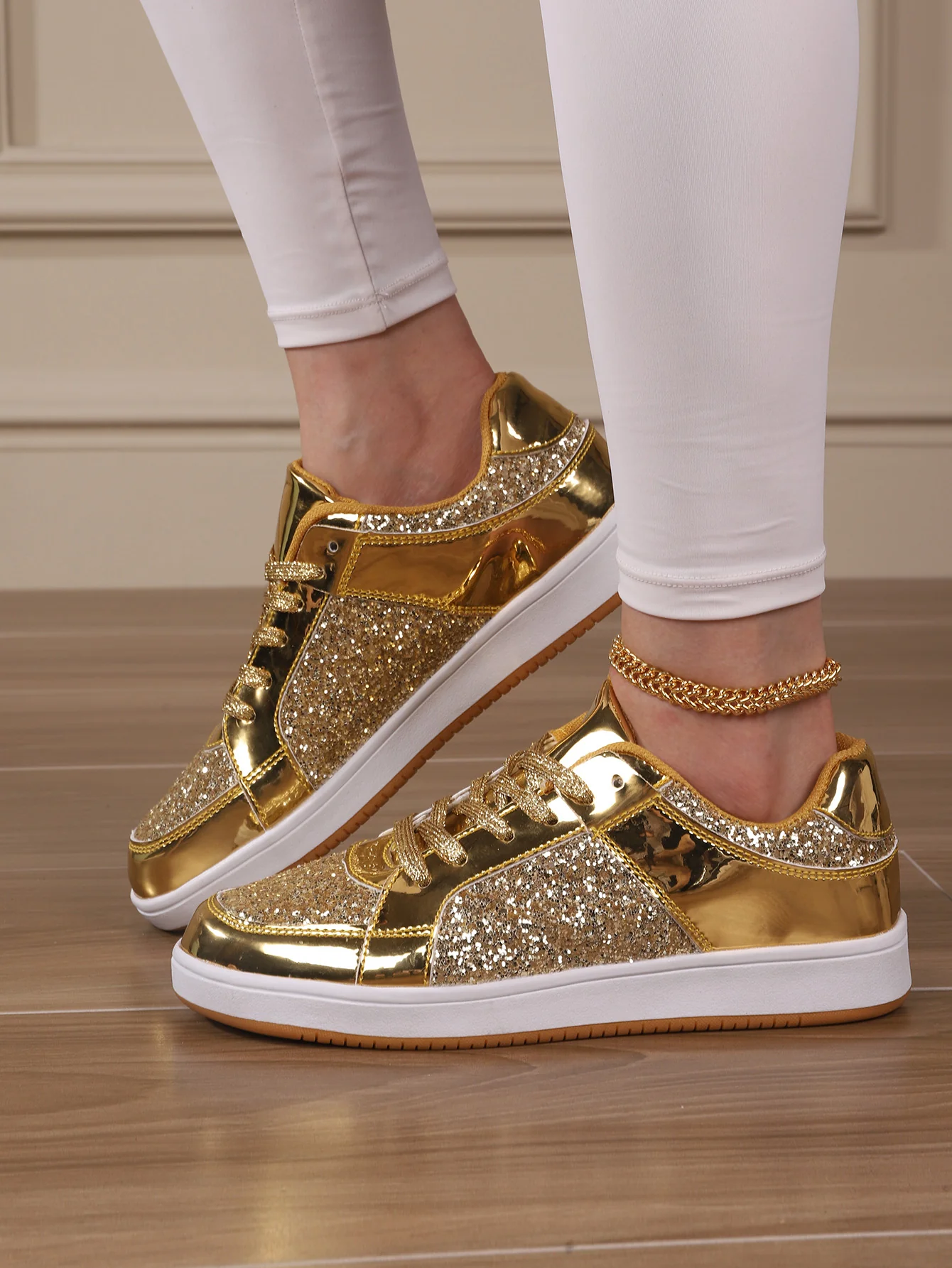 Sequined Women's Sneakers - Image 15