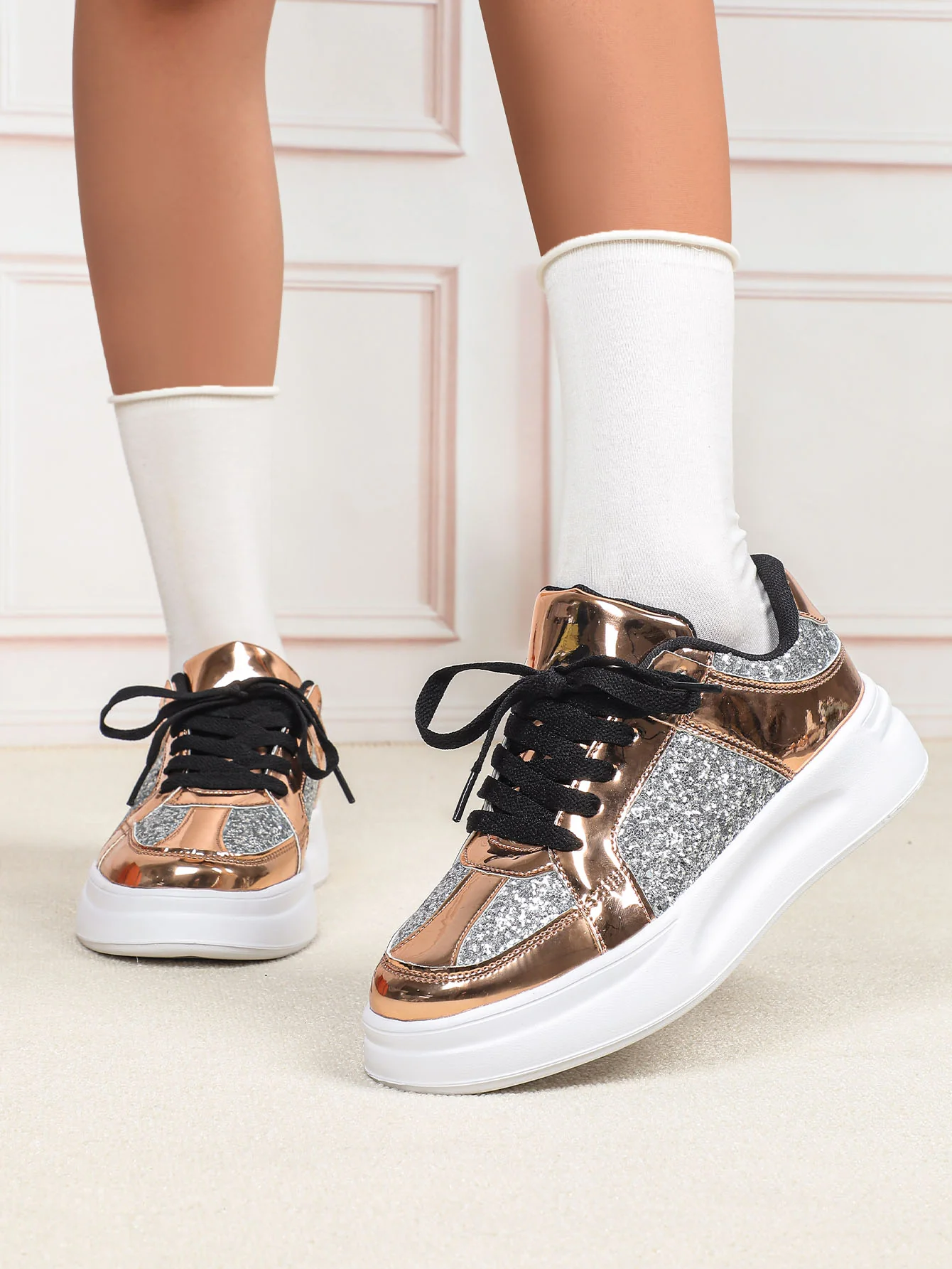 Sequined Women's Sneakers - Image 16