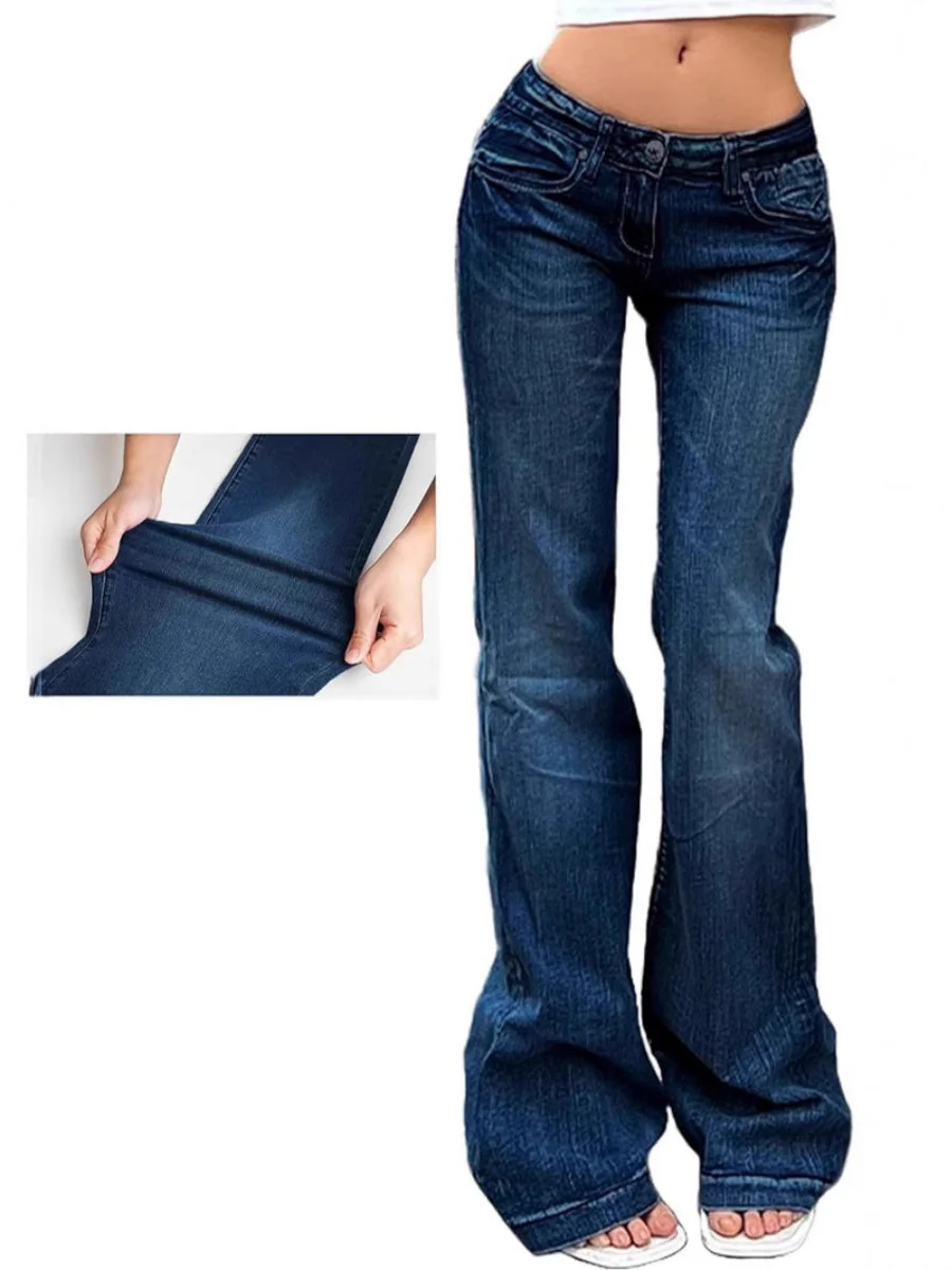 Slim Fit Stretch Washing Trumpet Jeans - Image 5