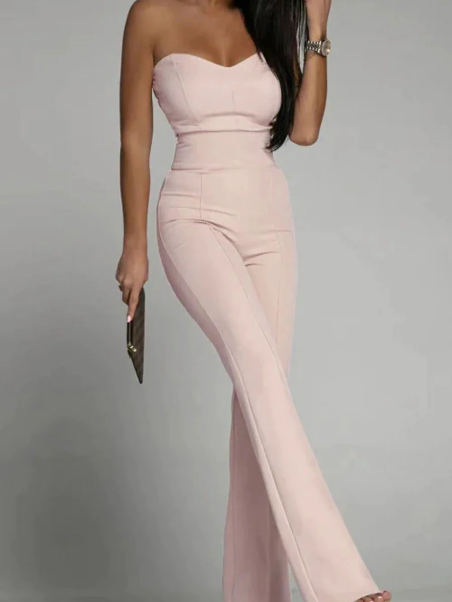 Tube Top Suit Trousers Straight-fit Leisure Sexy Jumpsuits - Image 11