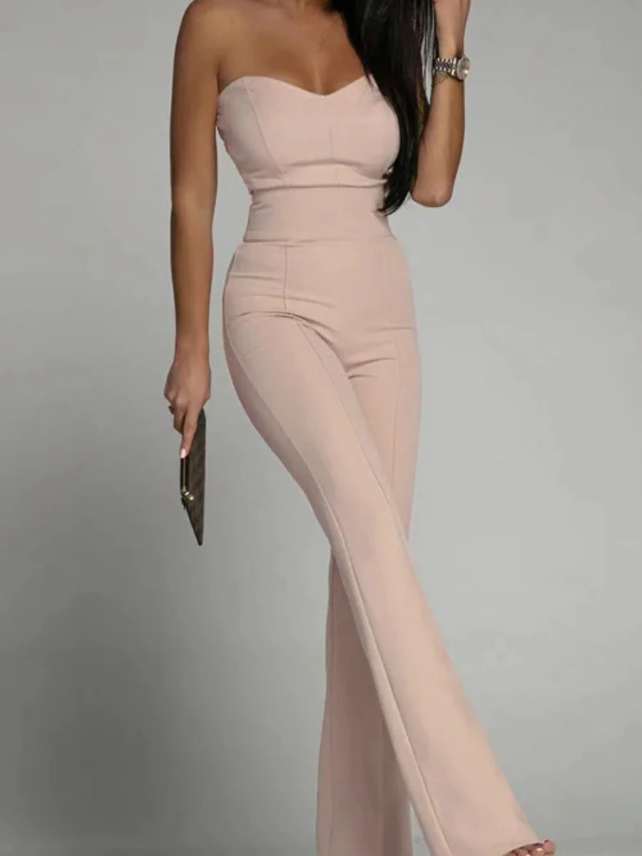 Tube Top Suit Trousers Straight-fit Leisure Sexy Jumpsuits - Image 12