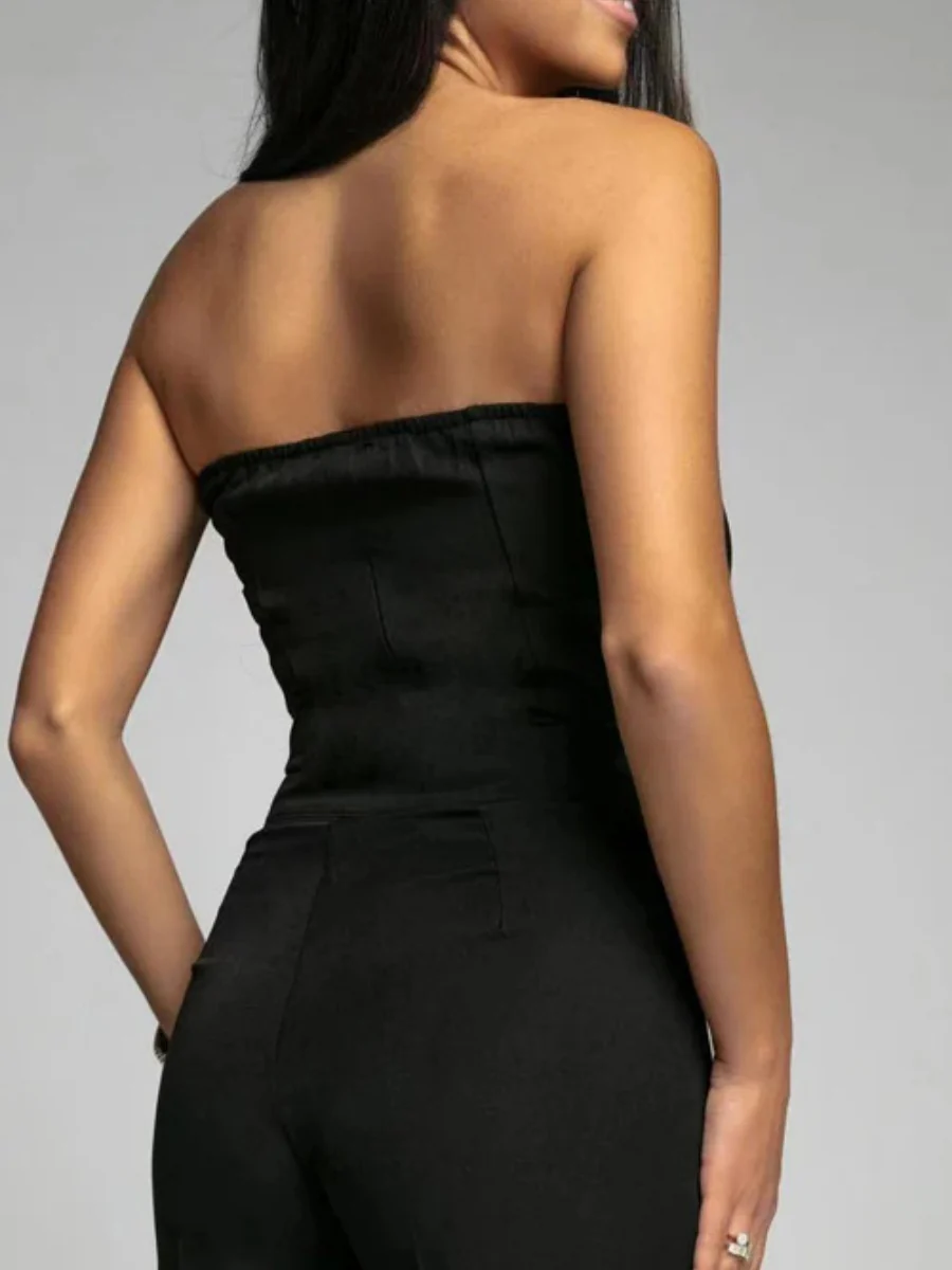 Tube Top Suit Trousers Straight-fit Leisure Sexy Jumpsuits - Image 9