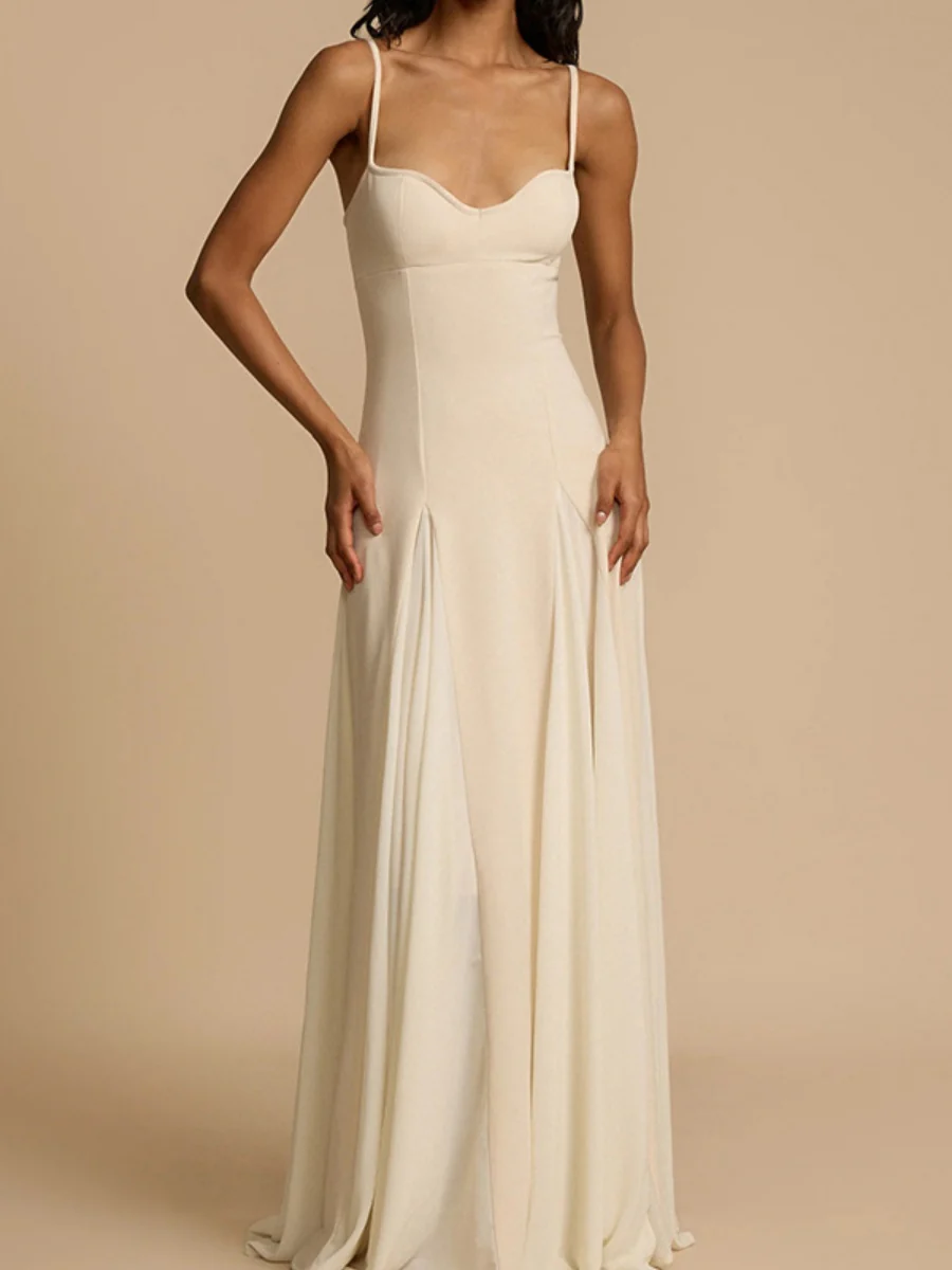 Big Swing Solid Color Lazy Temperament Maxi Dresses - Image 2
