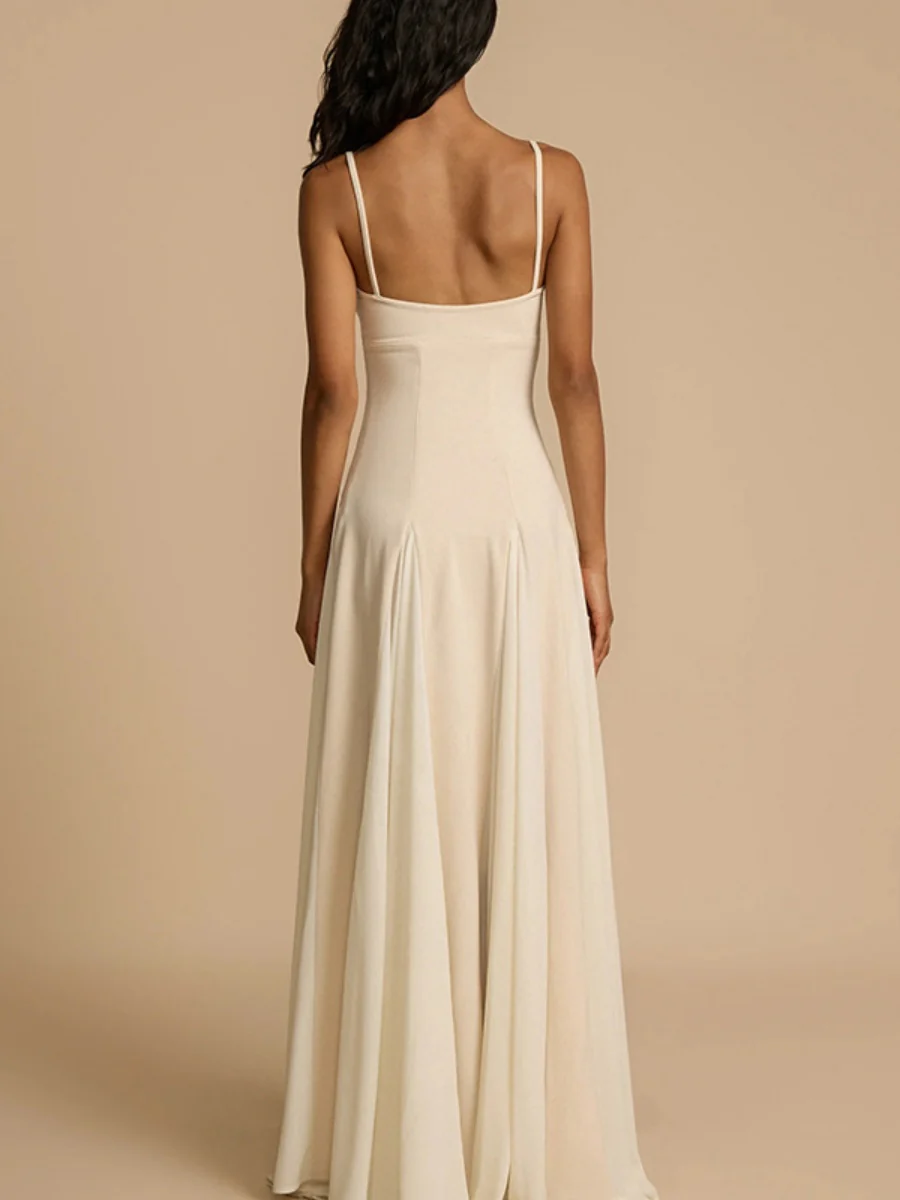Big Swing Solid Color Lazy Temperament Maxi Dresses - Image 8
